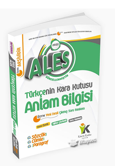 2022 ALES Türkçenin Kara Kutusu Konu Özetli Soru Bankası Anlam Bilgisi 1.Cilt İnformal Yayınları