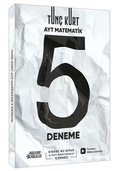 2023 AYT Matematik 5 Deneme Tamamı Video Çözümlü 12. Sınıf İkinci Dönem Konuları Hariç Parlayan Projeler