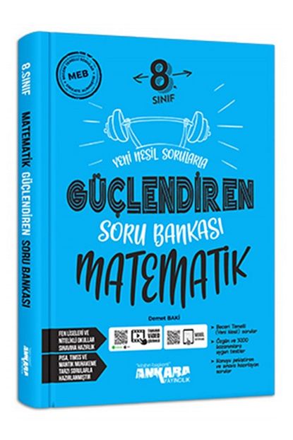 2024 - 2025 Yeni Müfredat 8.Sınıf Güçlendiren MATEMATİK Soru Bankası 2024 - 2025 Yeni Müfredat 8.Sınıf Güçlendiren MATEMATİK Soru Bankası
