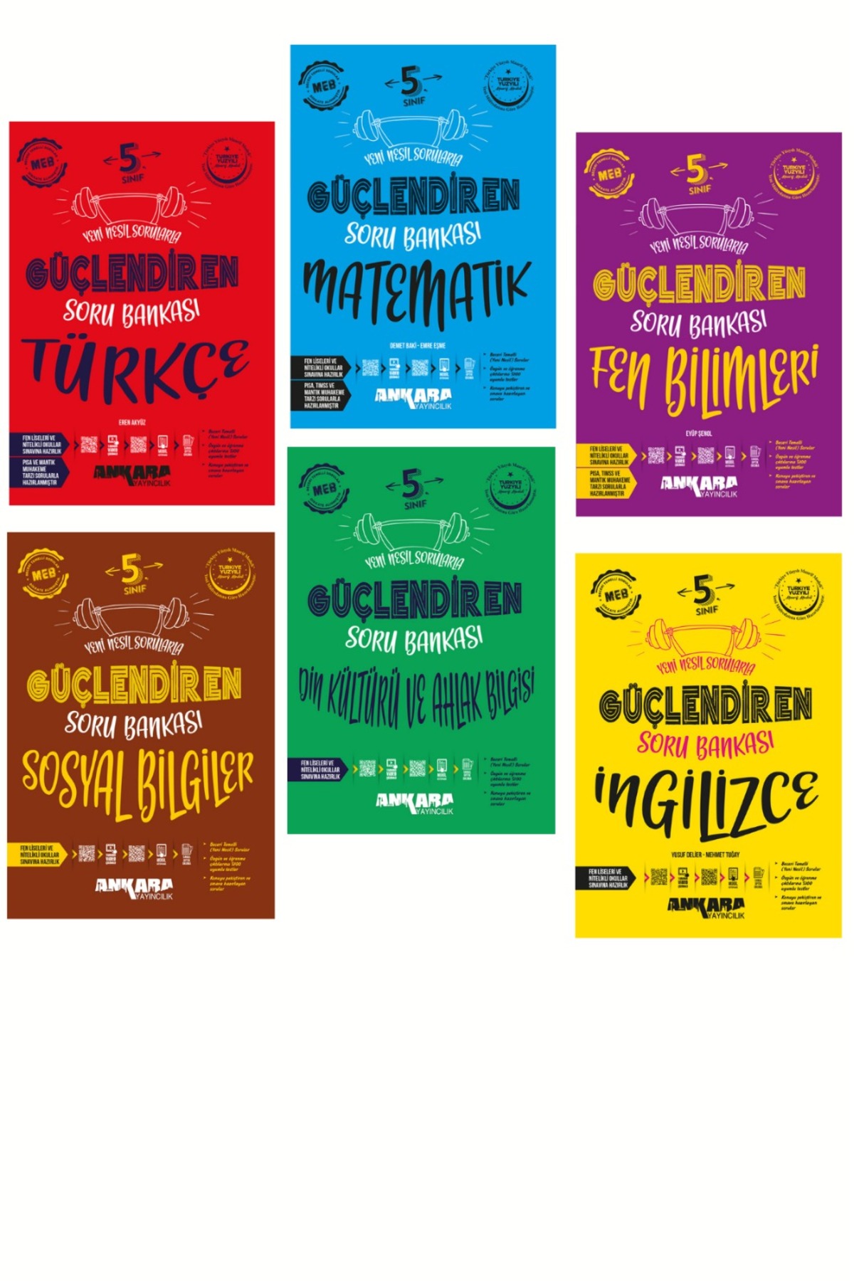 2025 Basım 5 Sınıf Tüm Dersler Güçlendiren Soru Bankası Set 6 Kitap 2025 2025 Basım 5 Sınıf Tüm Dersler Güçlendiren Soru Bankası Set 6 Kitap 2025