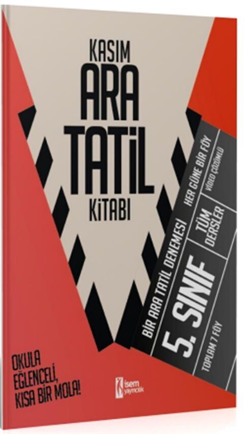 2025 İsem Yayınları 5. Sınıf Kasım Ara Tatil Kitabı