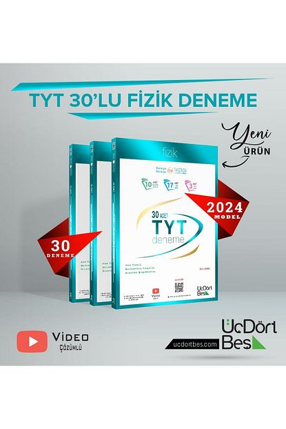345-2024 Model 30'lu TYT Fizik Denemesi 345-2024 Model 30'lu TYT Fizik Denemesi