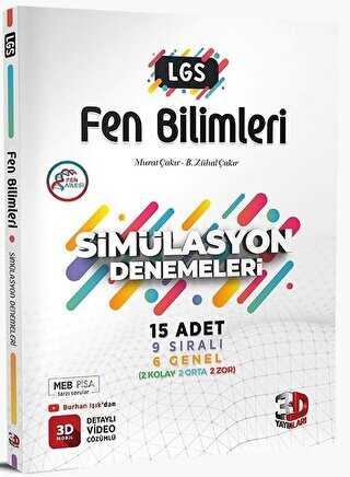 3D Yayınları 8. Sınıf LGS 3D Simülasyon Fen Bilimleri Deneme