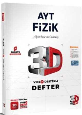 3D Yayınları AYT Fizik Video Destekli Defter 3D Yayınları AYT Fizik Video Destekli Defter
