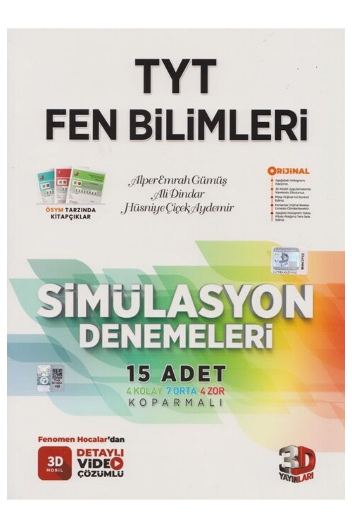 3D Yayınları TYT Fen Bilimleri Simülasyon 15 Deneme 3D Yayınları TYT Fen Bilimleri Simülasyon 15 Deneme