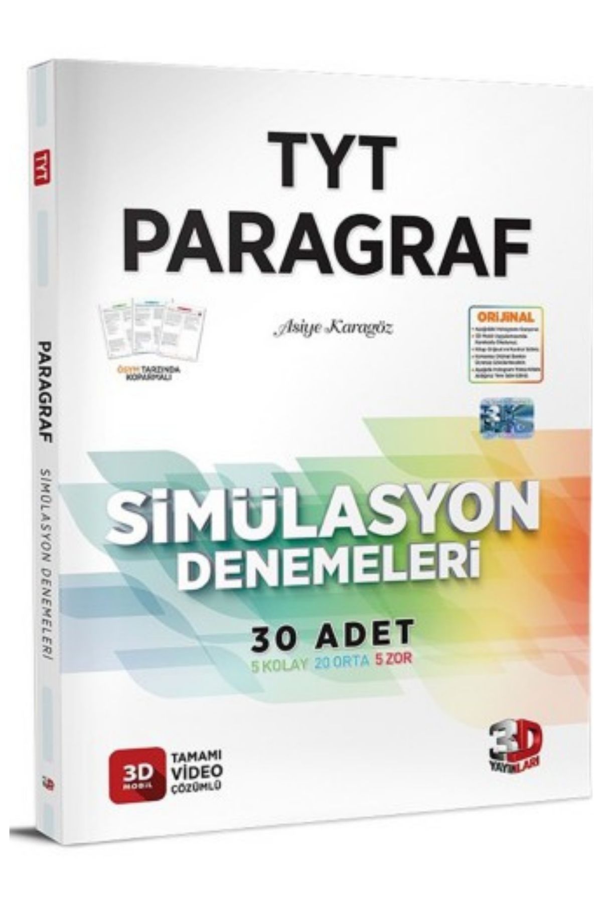 3D Yayınları TYT Paragraf Similasyon Denemesi 3D Yayınları TYT Paragraf Similasyon Denemesi