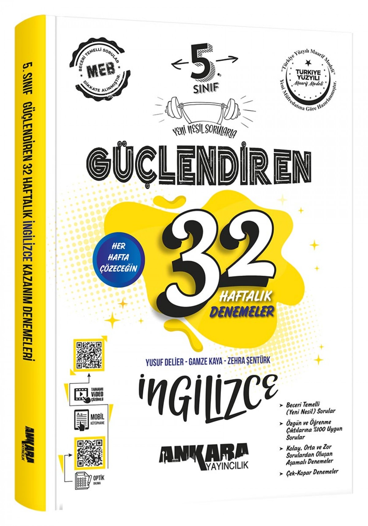 5. Sınıf Güçlendiren 32 Haftalık İngilizce Kazanım Denemeleri