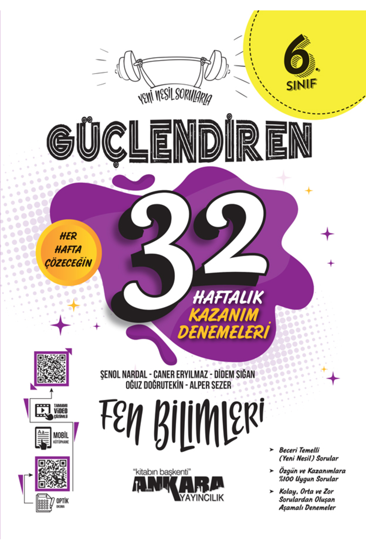 6. Sınıf Türkçe + Matematik + Fen Bilimleri + Sosyal Bilgiler 32 Haftalık Güçlendiren Deneme 2025