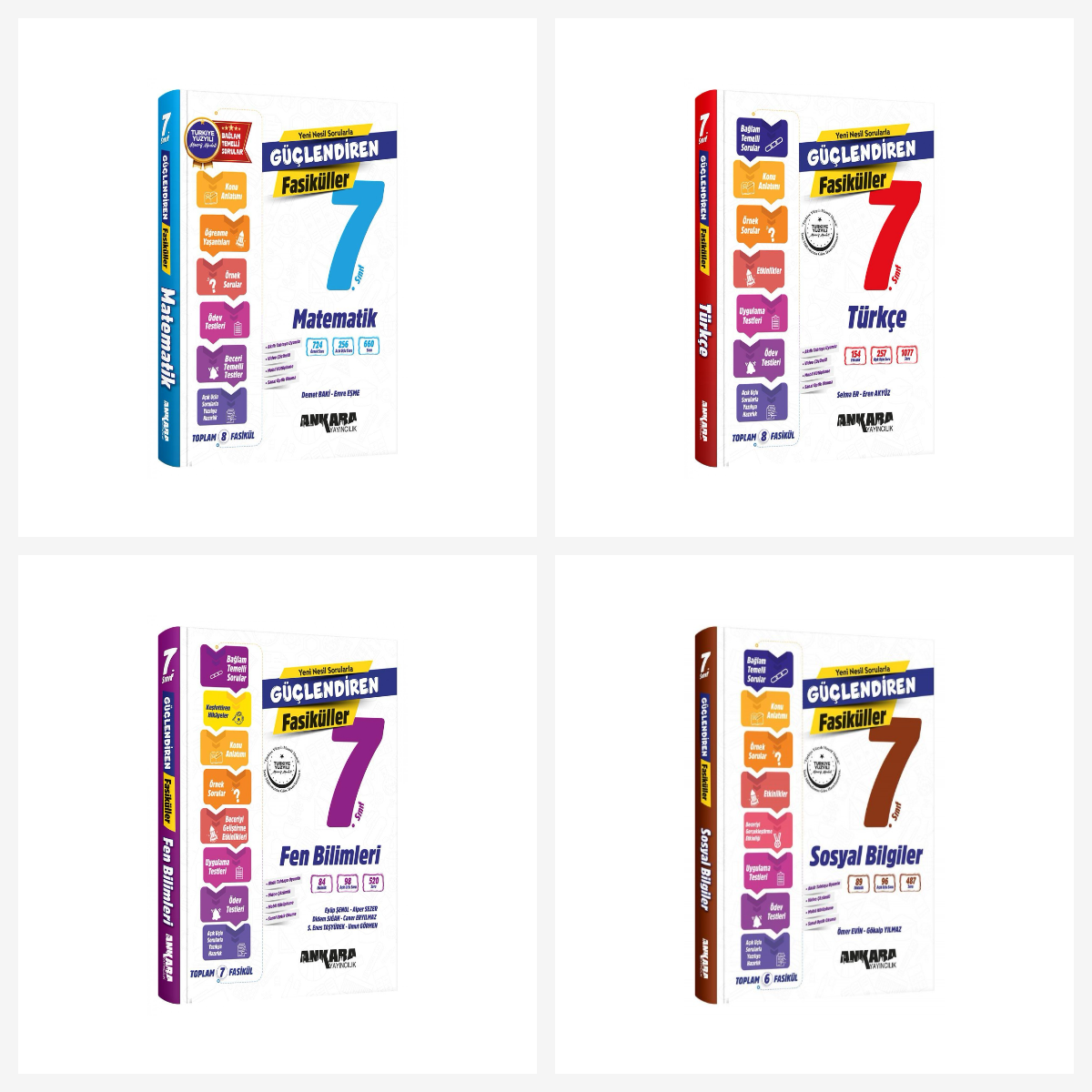 7. Sınıf Güçlendiren Türkçe-Matematik-Fen-Sosyal- Fasikül Soru Seti 2027