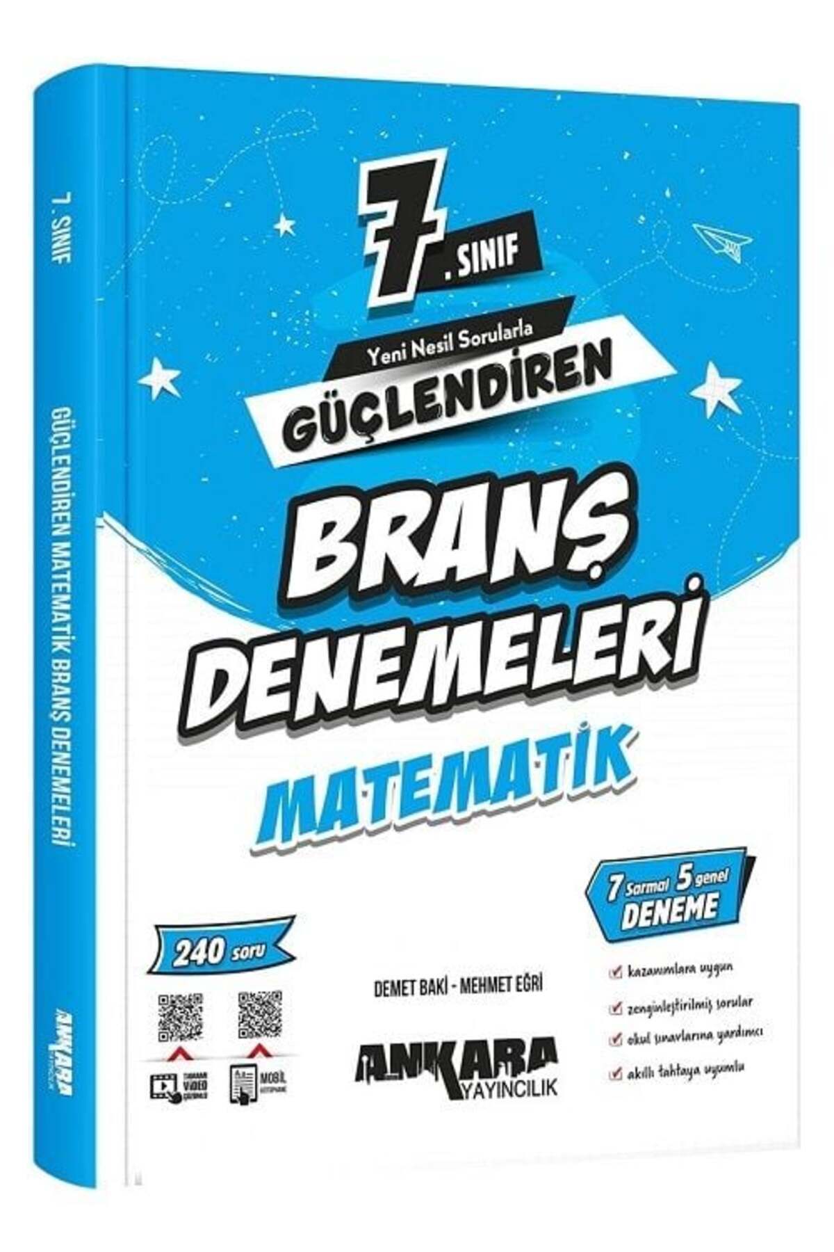 7. Sınıf Matematik Güçlendiren Branş Denemeleri Ankara Yayıncılık