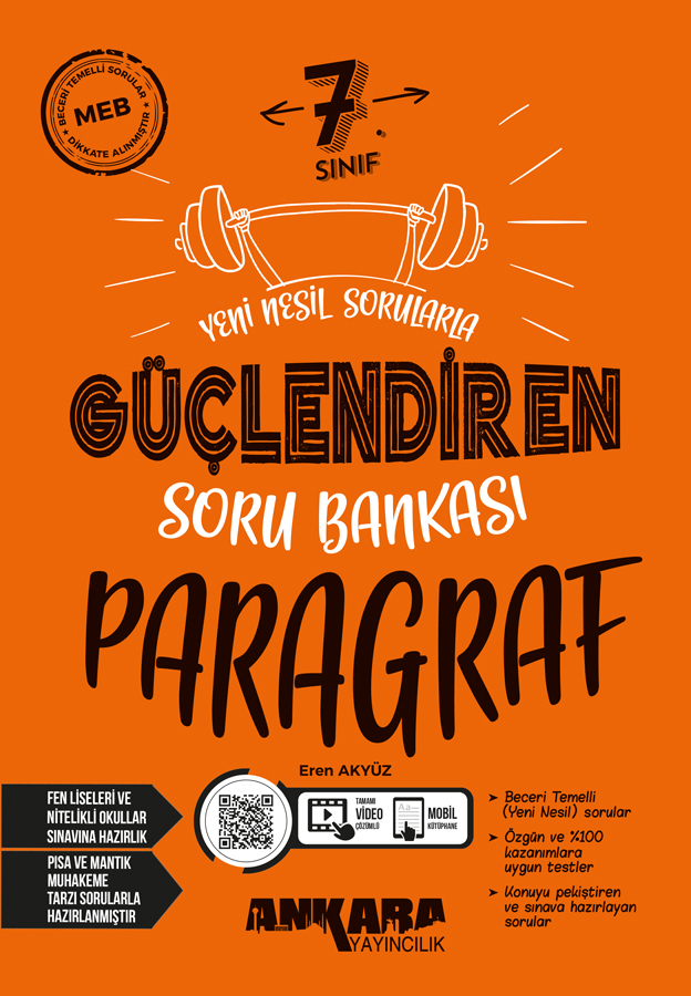 7. Sınıf Paragraf Güçlendiren Soru Bankası Ankara Yayıncıık 7. Sınıf Paragraf Güçlendiren Soru Bankası Ankara Yayıncıık