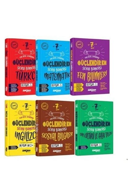 7. Sınıf Soru Bankası Seti 6 Kitap Ankara Yayınları