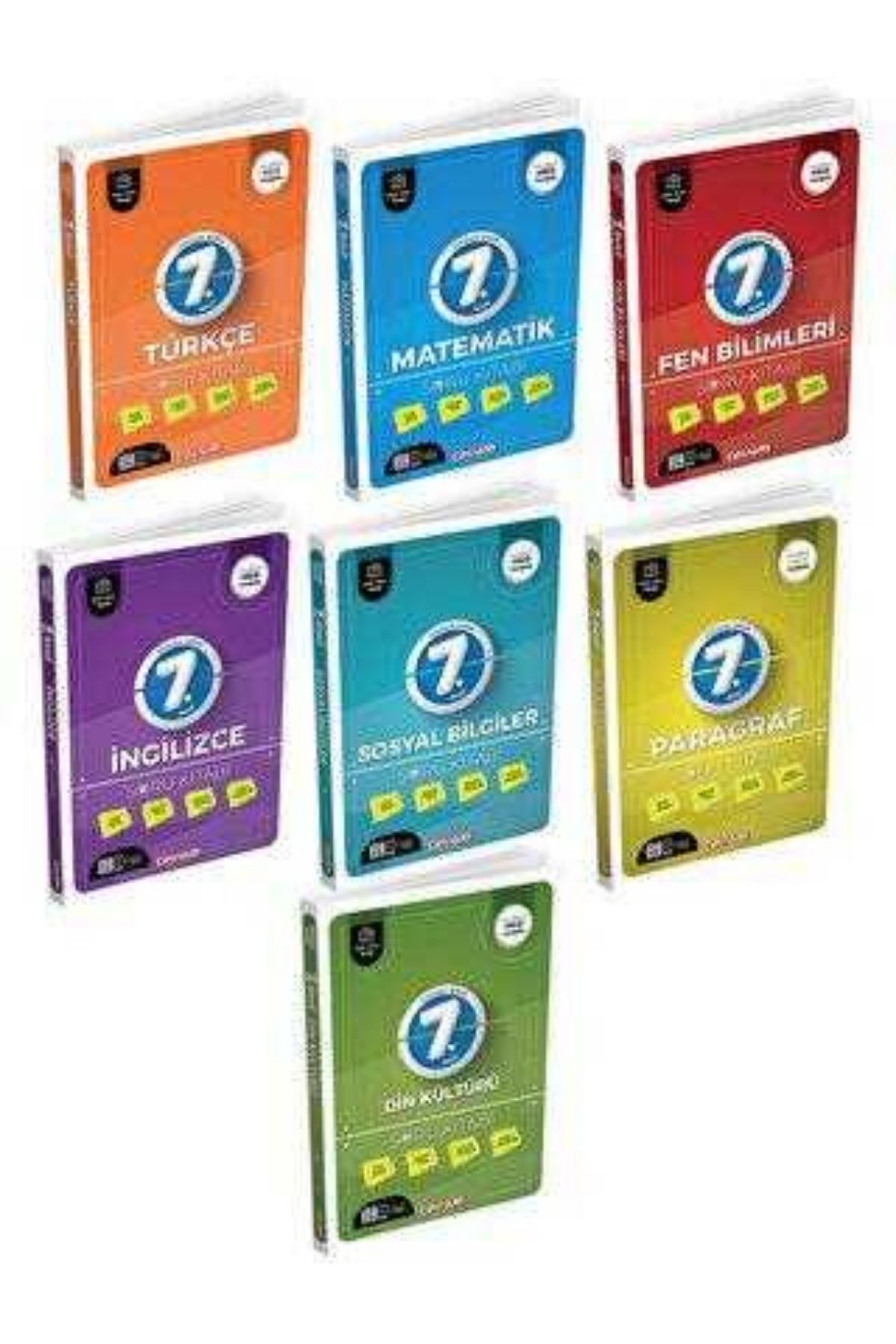 7. Sınıf Türkçe + Matematik + Fen Bilimleri + İngilizce + Din Kültürü + Sosyal Bilgiler + Paragraf Soru Bankası Set Dinamo Yayınları
