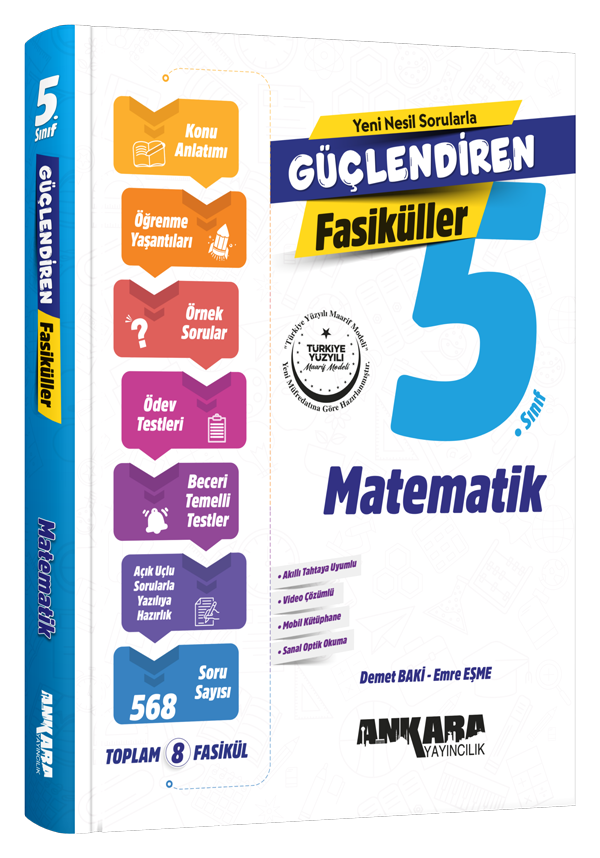 Ankara Yayıncılık 5. Sınıf Matematik Güçlendiren Fasikül Seti Ankara Yayıncılık 5. Sınıf Matematik Güçlendiren Fasikül Seti
