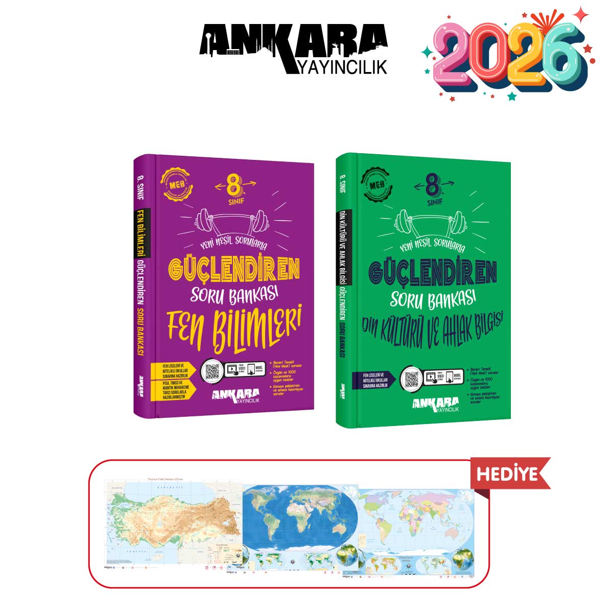 ANKARA YAYINCILIK 8.SINIF GÜÇLENDİREN FEN - DİN KÜLTÜRÜ SORU BANKASI SETİ ANKARA YAYINCILIK 8.SINIF GÜÇLENDİREN FEN - DİN KÜLTÜRÜ SORU BANKASI SETİ