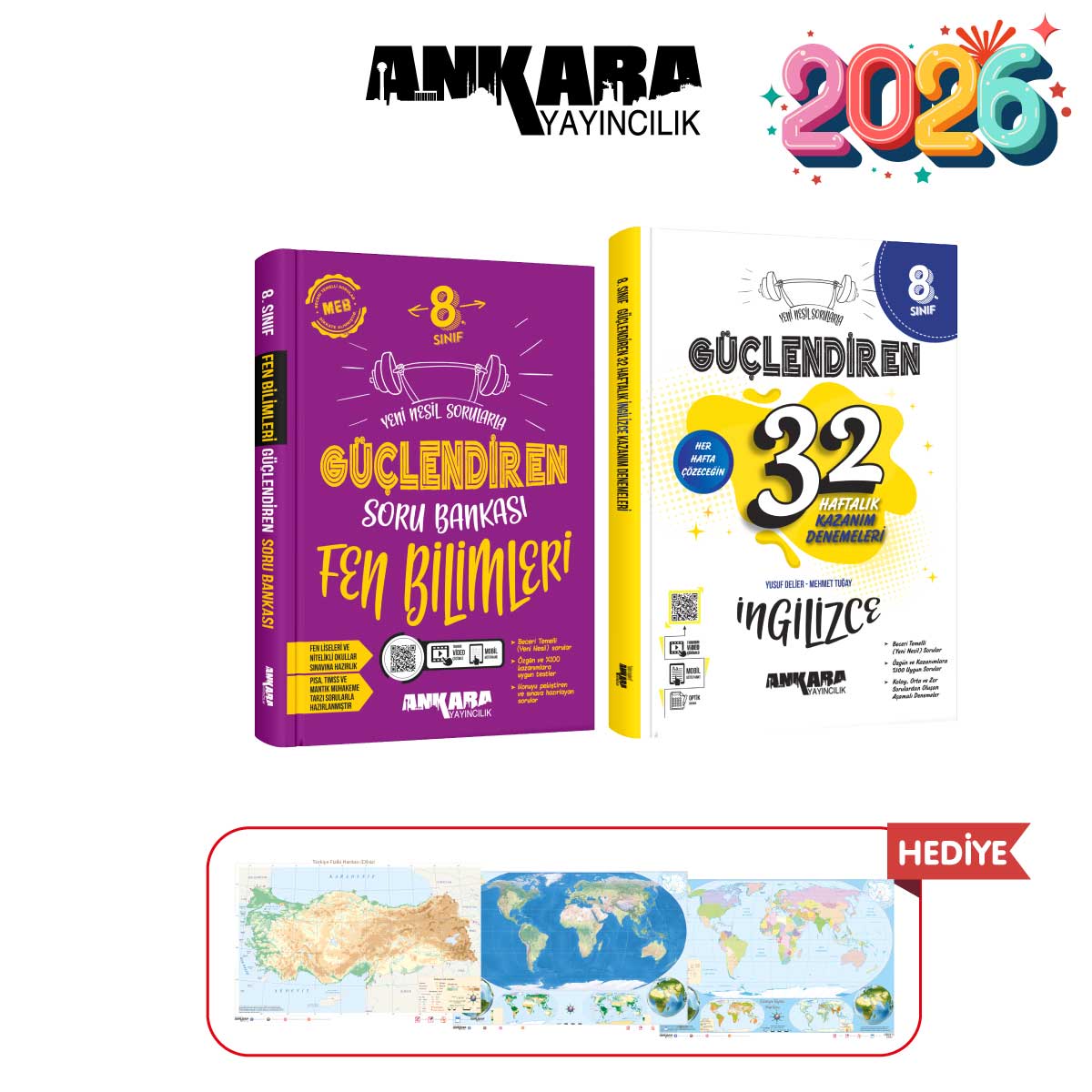 ANKARA YAYINCILIK 8.SINIF GÜÇLENDİREN FEN SORU BANKASI - 32 HAFTALIK İNGİLİZCE KAZANIM DENEMELERİ ANKARA YAYINCILIK 8.SINIF GÜÇLENDİREN FEN SORU BANKASI - 32 HAFTALIK İNGİLİZCE KAZANIM DENEMELERİ