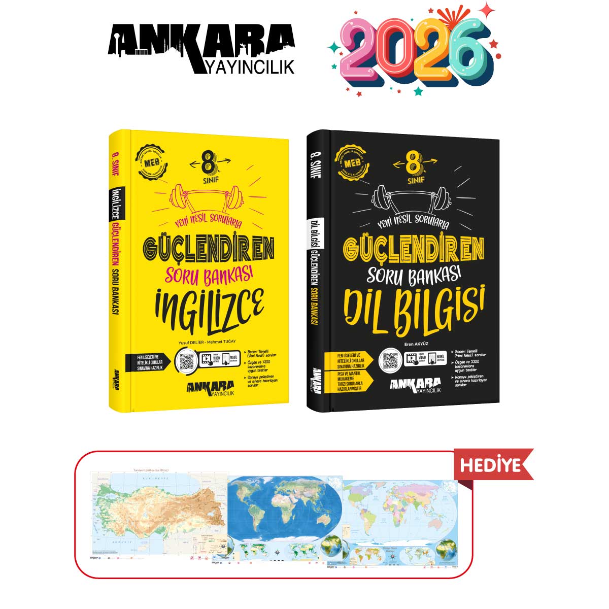 ANKARA YAYINCILIK 8.SINIF GÜÇLENDİREN İNGİLİZCE - DİL BİLGİSİ SORU BANKASI SETİ ANKARA YAYINCILIK 8.SINIF GÜÇLENDİREN İNGİLİZCE - DİL BİLGİSİ SORU BANKASI SETİ