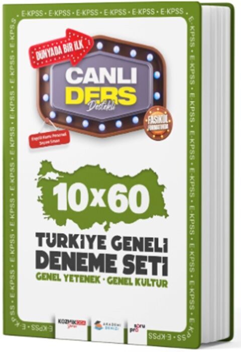 Akademi Denizi EKPSS Genel Kültür Genel Yetenek 10 x 60 Türkiye Geneli Deneme Seti Akademi Denizi EKPSS Genel Kültür Genel Yetenek 10 x 60 Türkiye Geneli Deneme Seti