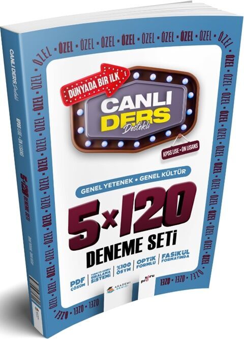 Akademi Denizi KPSS Lise Önlisans Genel Kültür Genel Yetenek 5 x 120 Deneme Seti Akademi Denizi KPSS Lise Önlisans Genel Kültür Genel Yetenek 5 x 120 Deneme Seti