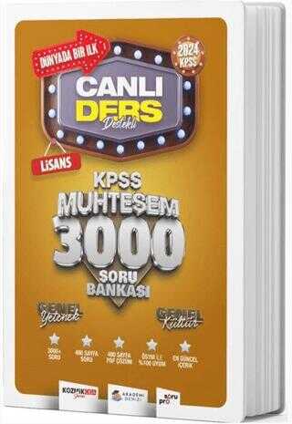 Akademi Denizi Yayıncılık 2024 KPSS Lisans GYGK Muhteşem 3000 Soru Bankası