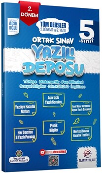 Alan Yayınları 5. Sınıf Tüm Dersler Ortak Sınav 2. Dönem 1. ve 2. Yazılı Alan Yayınları 5. Sınıf Tüm Dersler Ortak Sınav 2. Dönem 1. ve 2. Yazılı