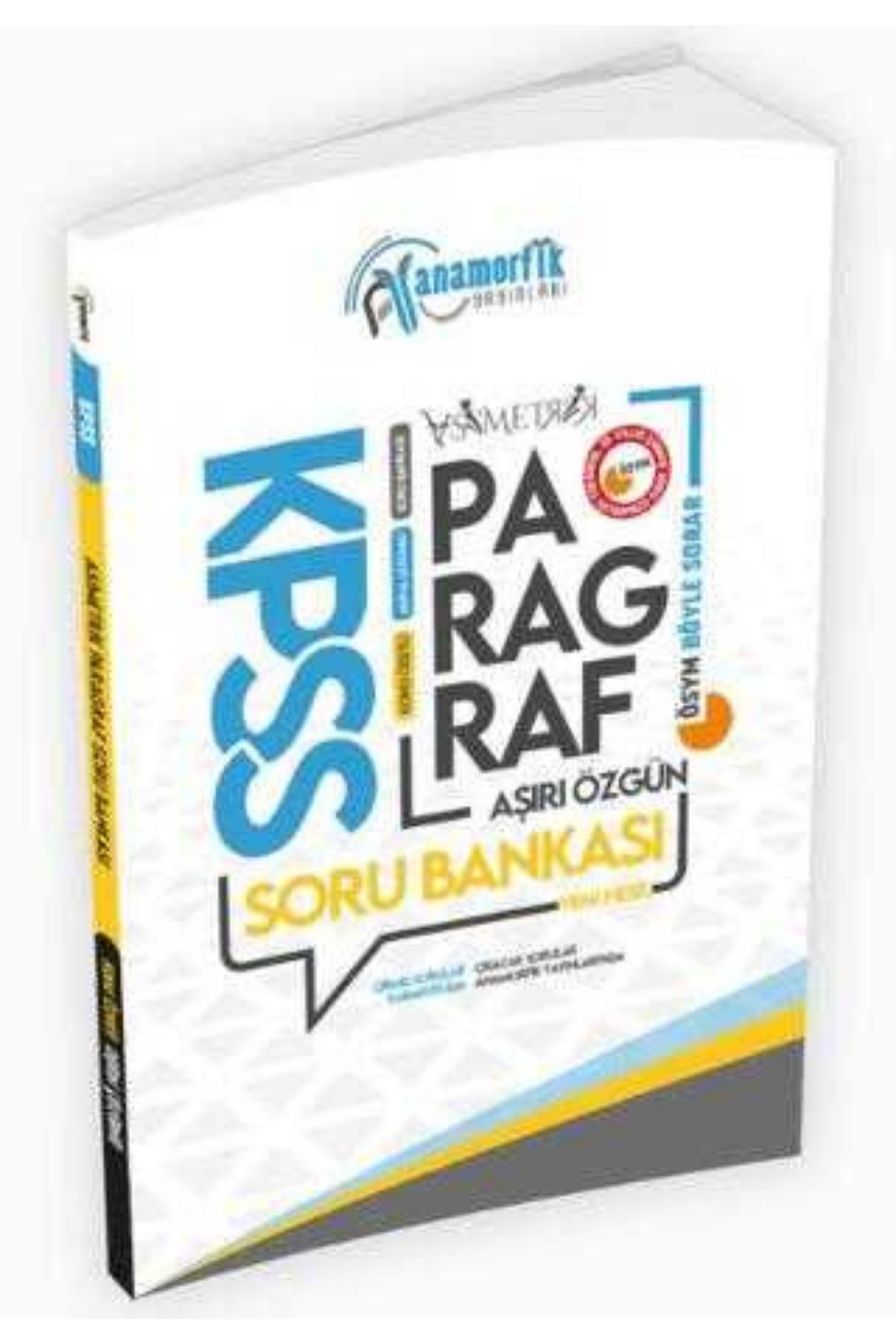 Anamorfik Yayınları 2024 KPSS Türkçe Asimetrik Paragraf Konu Özetli Dijital Çözümlü Soru Bankası Anamorfik Yayınları 2024 KPSS Türkçe Asimetrik Paragraf Konu Özetli Dijital Çözümlü Soru Bankası