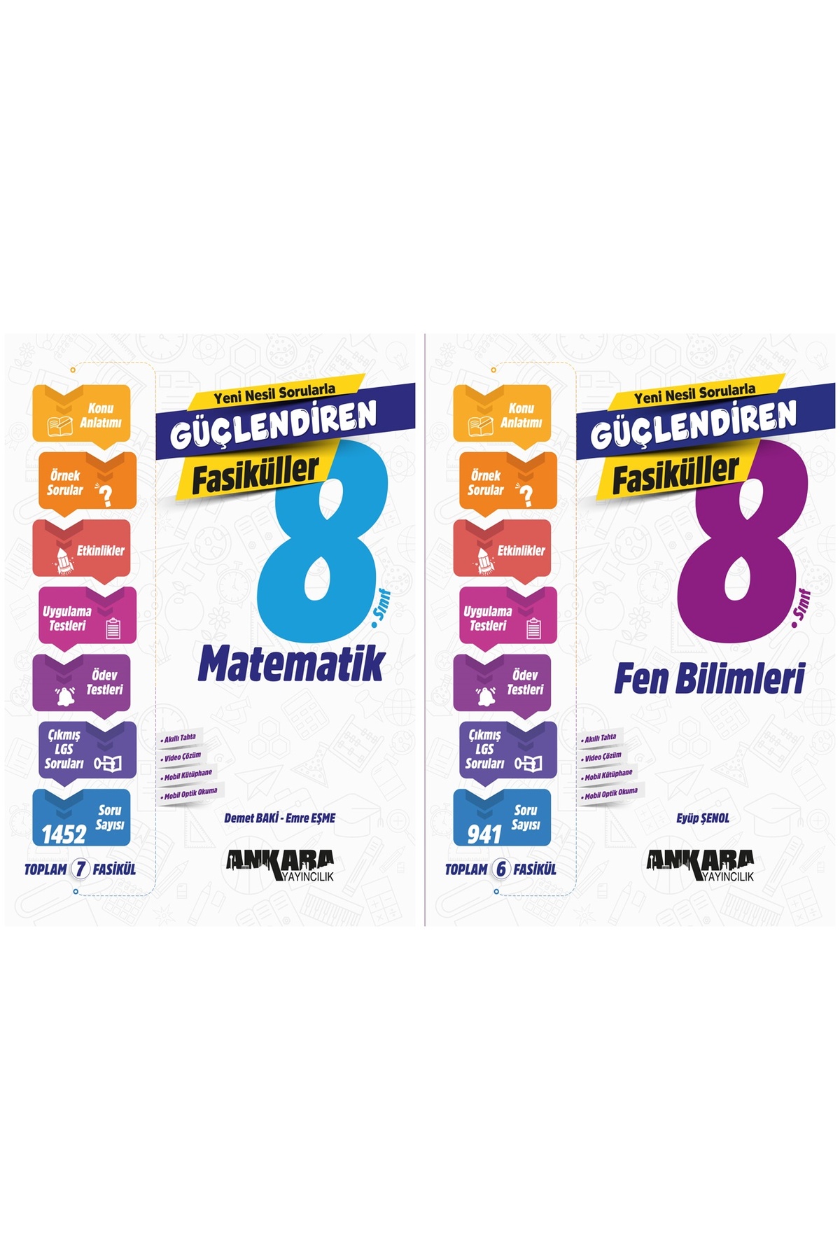 Ankara 2025 8. Sınıf Lgs Matematik + Fen Bilimleri Güçlendiren Fasikül Seti 2 Kitap Ankara 2025 8. Sınıf Lgs Matematik + Fen Bilimleri Güçlendiren Fasikül Seti 2 Kitap
