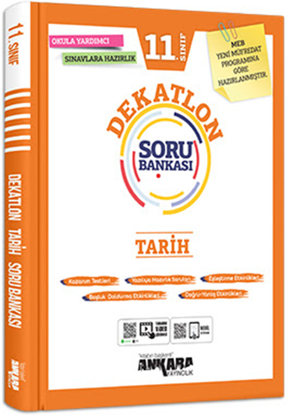 Ankara Yayıncılıık 11. Sınıf Tarih  Dekatlon Soru Bankası