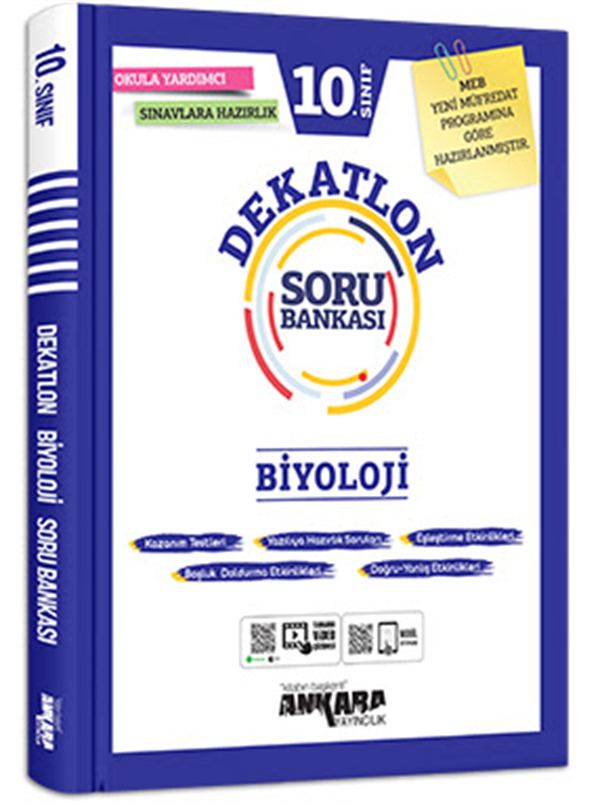 Ankara Yayıncılık 10. Sınıf Biyoloji Dekatlon Soru Bankası