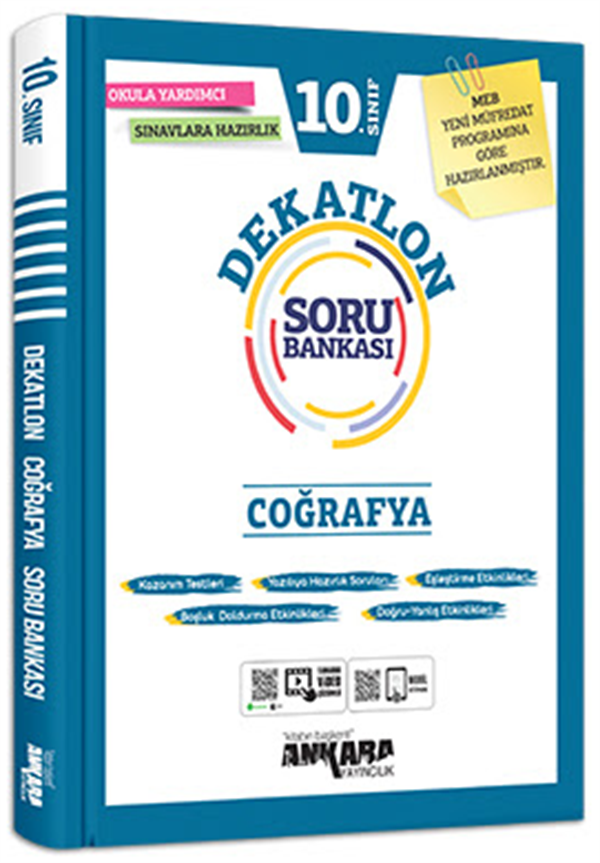 Ankara Yayıncılık 10.Sınıf Coğrafya Dekatlon Soru Bankası