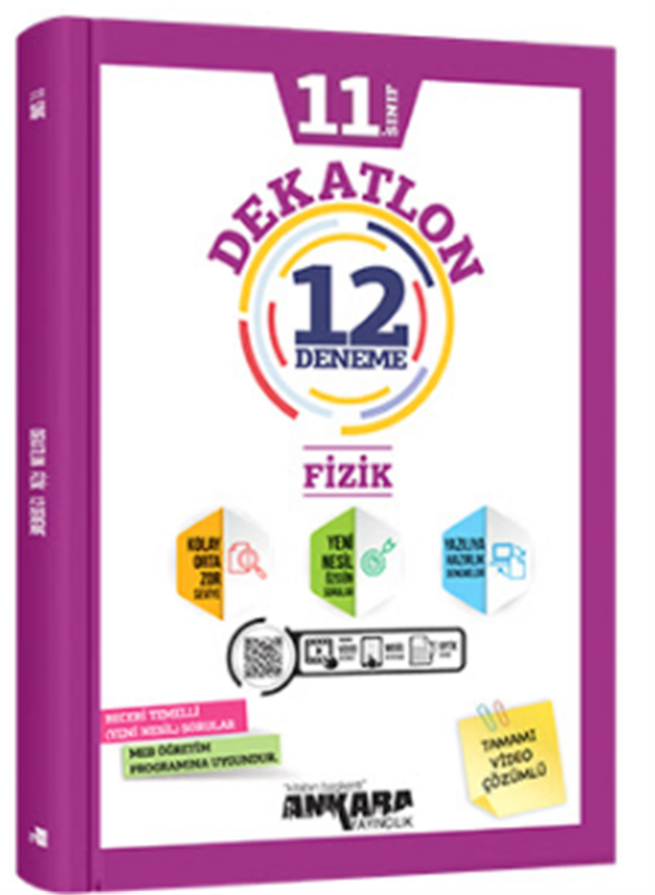 Ankara Yayıncılık 11.Sınıf Dekatlon Fizik Denemeleri (12 Adet)