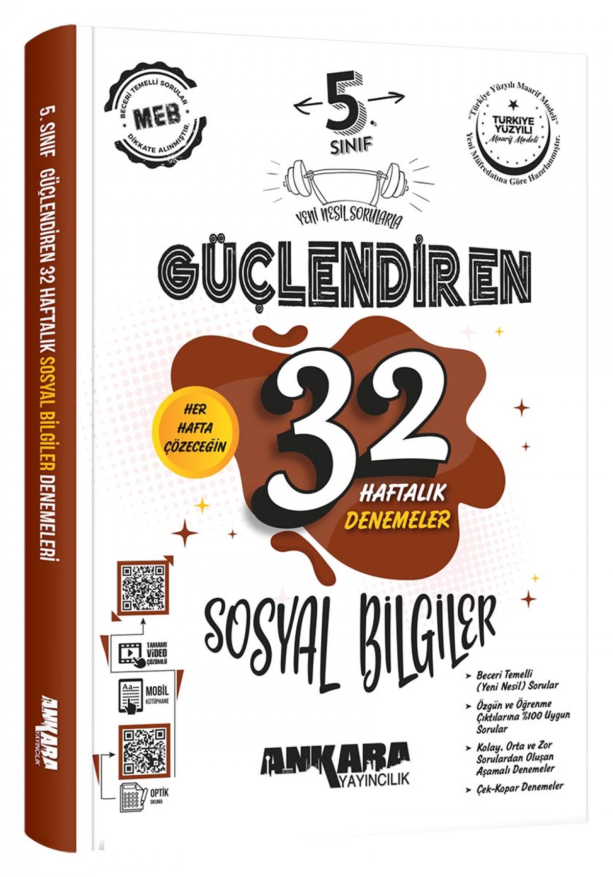 Ankara Yayıncılık 5. Sınıf Güçlendiren 32 Haftalık Sosyal Bilgiler Kazanım Denemeleri Ankara Yayıncılık 5. Sınıf Güçlendiren 32 Haftalık Sosyal Bilgiler Kazanım Denemeleri