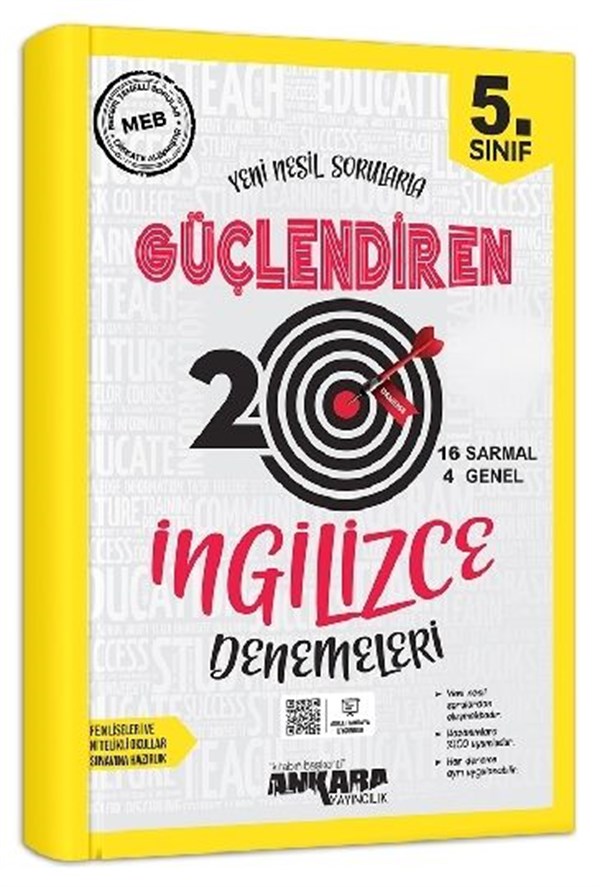 Ankara Yayıncılık 5. Sınıf Güçlendiren İngilizce 20 Deneme Sınavı