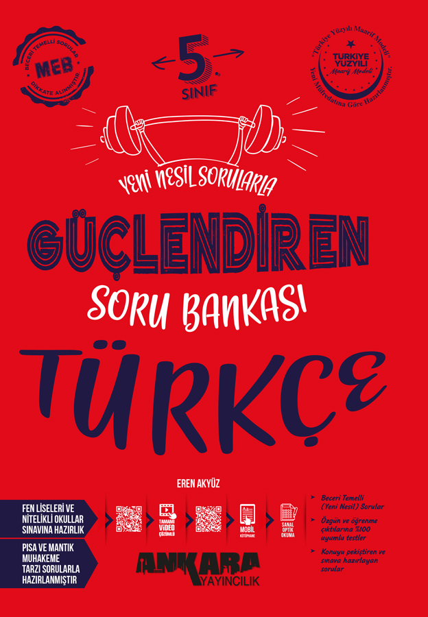 Ankara Yayıncılık 5.Sınıf Türkçe Güçlendiren Soru Bankası Ankara Yayıncılık 5.Sınıf Türkçe Güçlendiren Soru Bankası