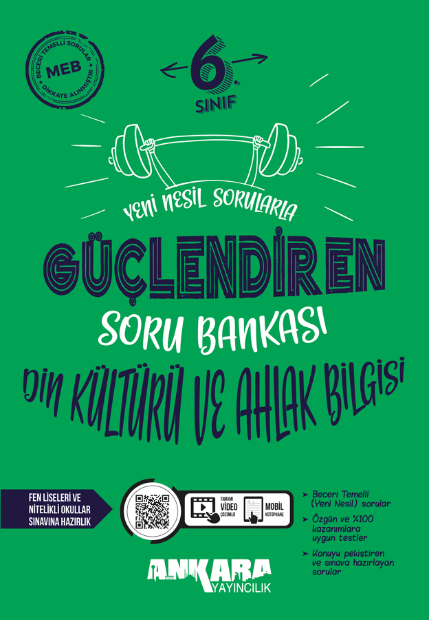 Ankara Yayıncılık 6. Sınıf Din Kültürü Güçlendiren Soru Bankası
