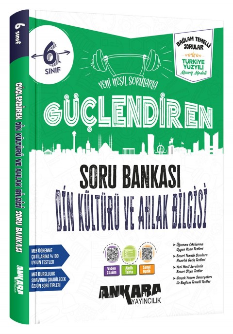 Ankara Yayıncılık 6. Sınıf  Din Kültürü Ve Ahlak Bilgisi Güçlendiren Soru Bankası