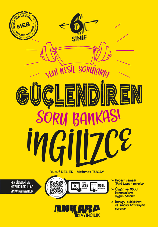 Ankara Yayıncılık 6.Sınıf Güçlendiren İngilizce Soru Bankası Ankara Yayıncılık 6.Sınıf Güçlendiren İngilizce Soru Bankası