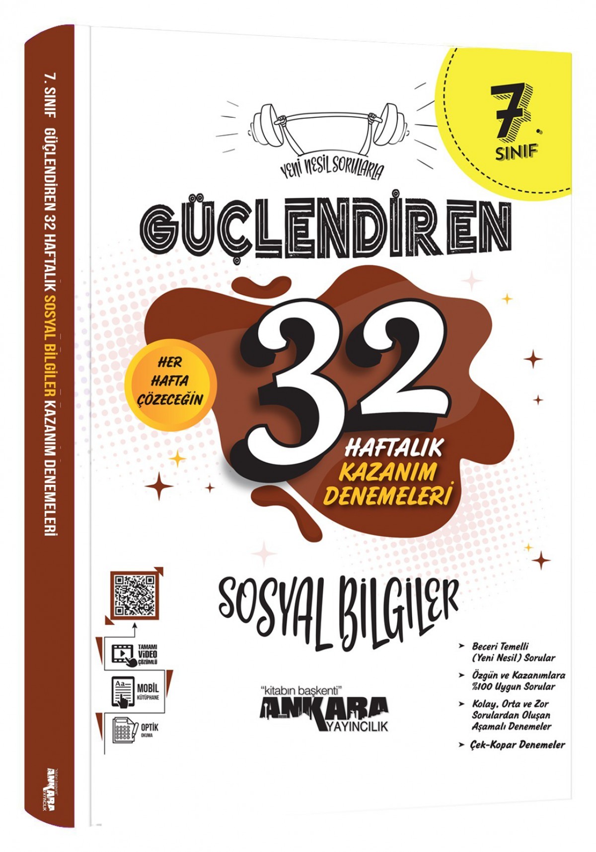 Ankara Yayıncılık 7. Sınıf Güçlendiren 32 Haftalık Sosyal Bilgiler Kazanım Denemeleri