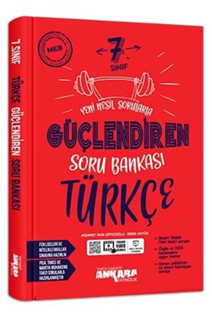 Ankara Yayıncılık 7. Sınıf Güçlendiren Türkçe Soru Bankası Ankara Yayıncılık 7. Sınıf Güçlendiren Türkçe Soru Bankası