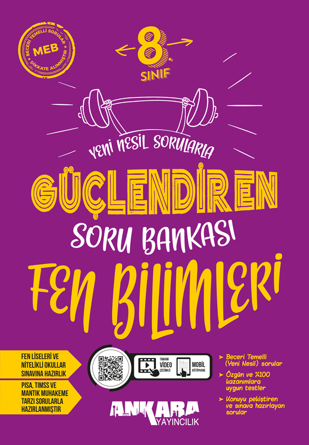 Ankara Yayıncılık 8. Sınıf 2025 Fen Bilimleri Güçlendiren Soru Bankası Ankara Yayıncılık 8. Sınıf 2025 Fen Bilimleri Güçlendiren Soru Bankası