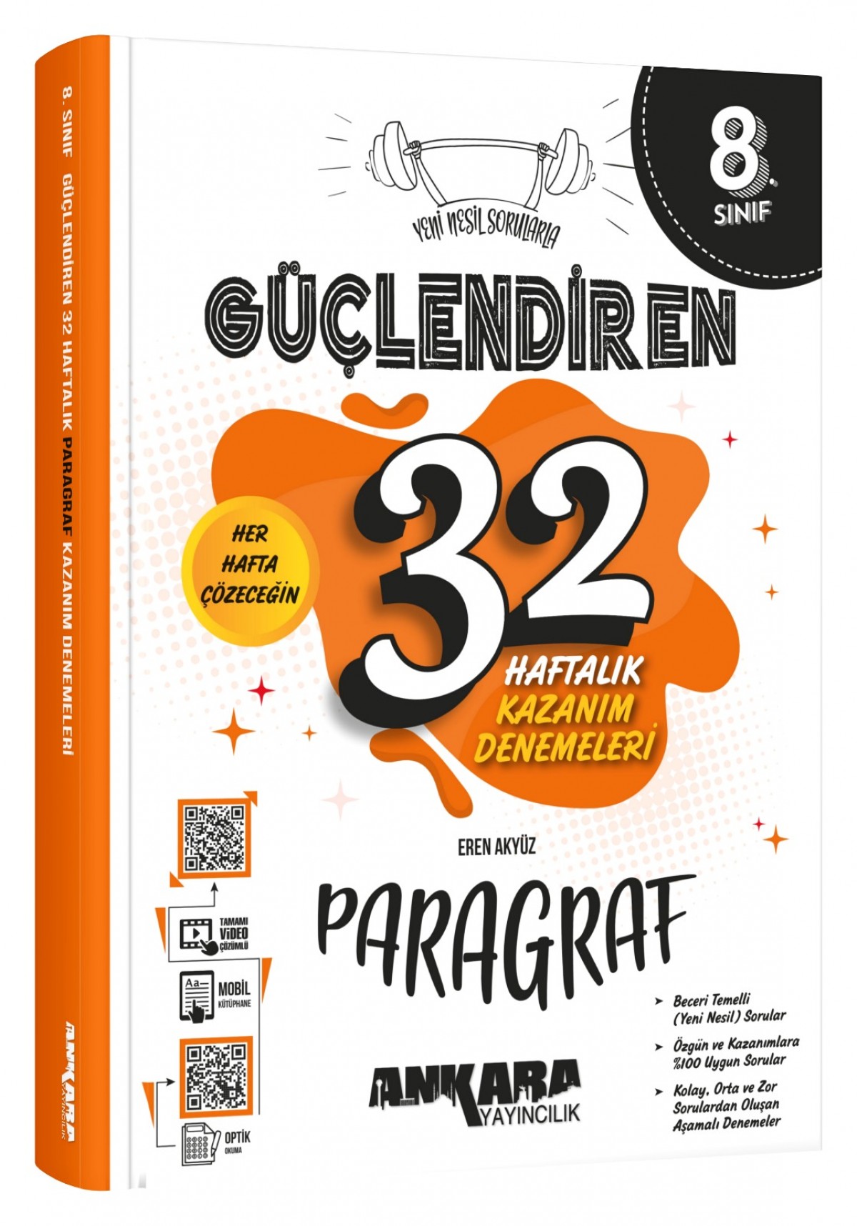 Ankara Yayıncılık 8. Sınıf Güçlendiren 32 Haftalık Paragraf Kazanım Denemeleri Ankara Yayıncılık 8. Sınıf Güçlendiren 32 Haftalık Paragraf Kazanım Denemeleri