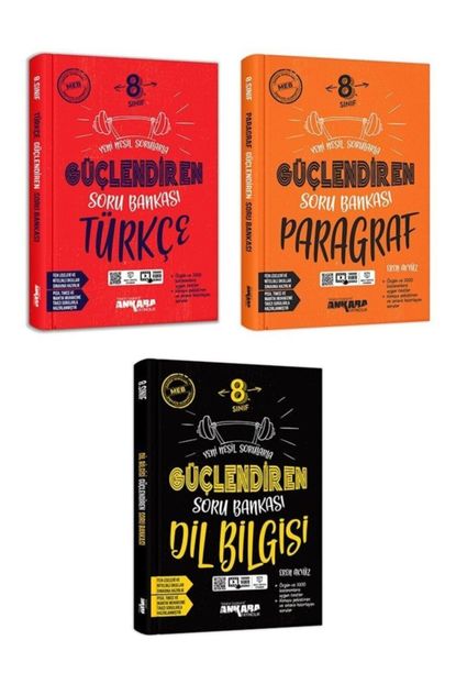Ankara Yayıncılık 8. Sınıf Güçlendiren Soru Bankası Türkçe-paragraf-dil Bilgisi Set