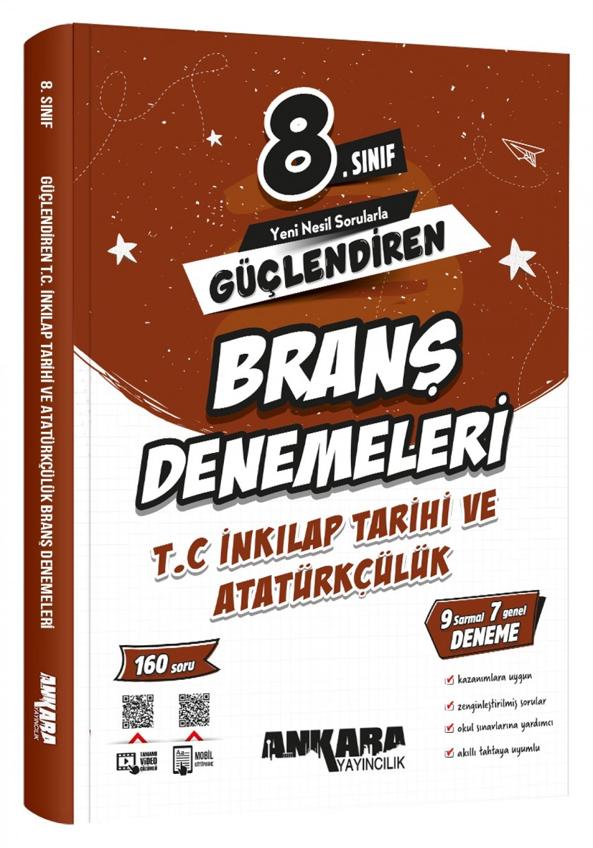 Ankara Yayıncılık 8.Sınıf Güçlendiren İnkılap Tarihi ve Atatürkçülük Branş Denemeleri