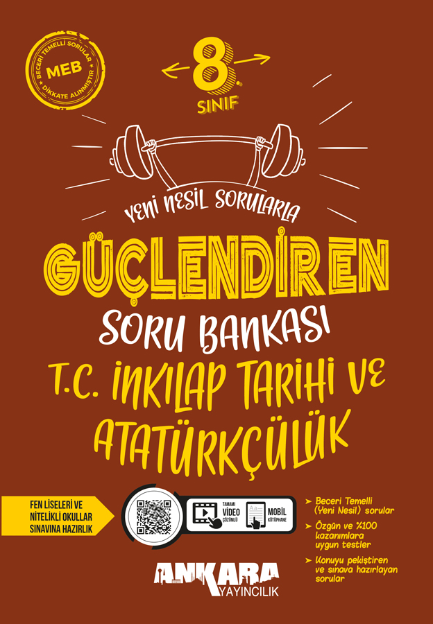 Ankara Yayıncılık 8. Sınıf İnkılap Tarihi Güçlendiren Soru Bankası
