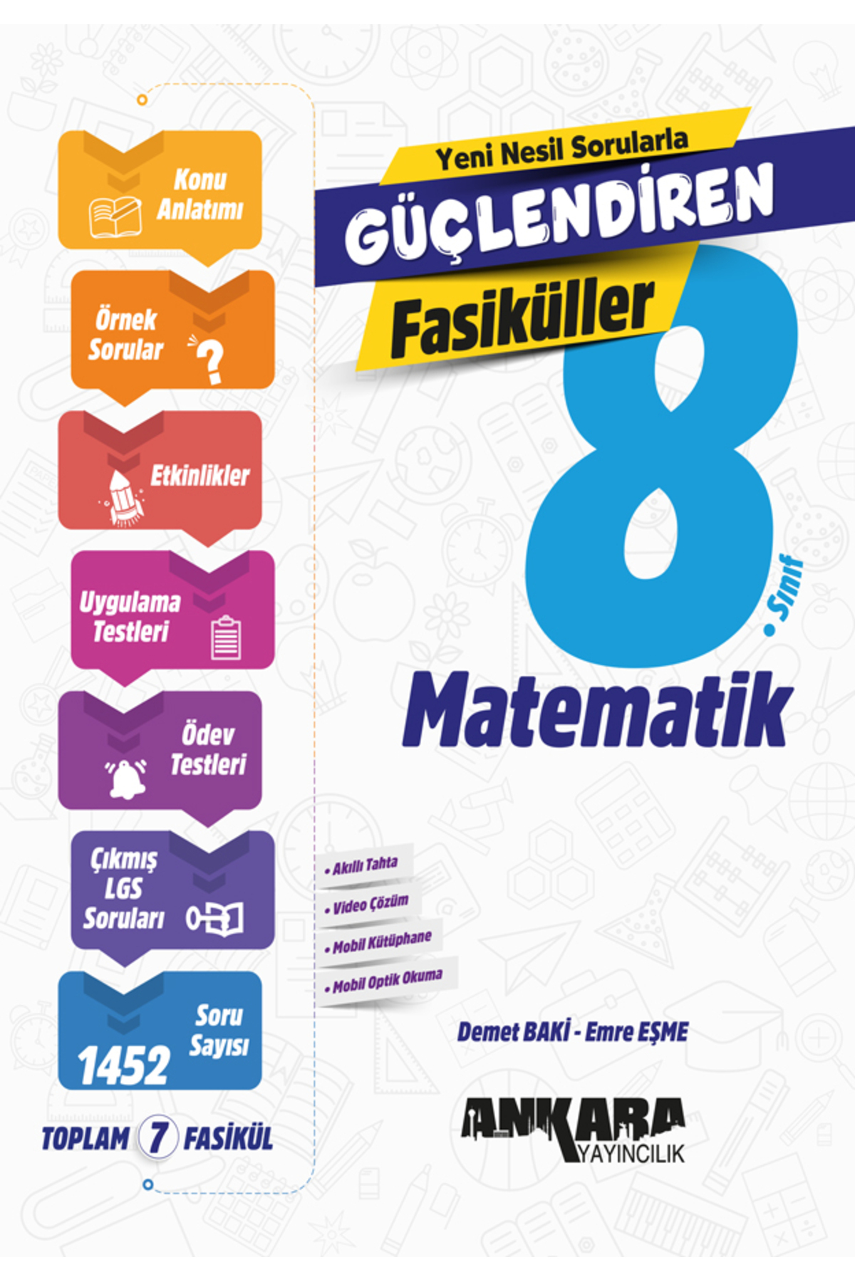 Ankara Yayıncılık 8. Sınıf Matematik Güçlendiren Fasiküller Set 2026-Güncel Baskı Ankara Yayıncılık 8. Sınıf Matematik Güçlendiren Fasiküller Set 2026-Güncel Baskı