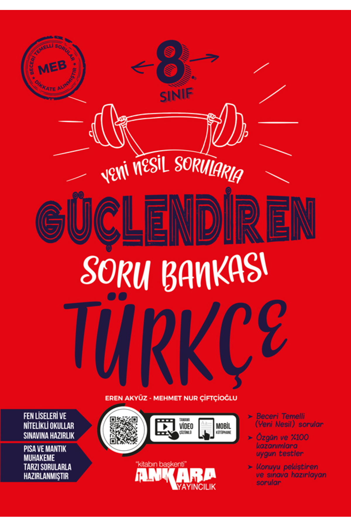 Ankara Yayıncılık 8. Sınıf Türkçe Güçlendiren Soru Bankası 2024-2025 Güncel Baskı