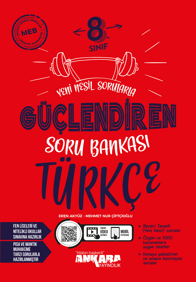 Ankara Yayıncılık 8. Sınıf Türkçe Güçlendiren Soru Bankası Ankara Yayıncılık 8. Sınıf Türkçe Güçlendiren Soru Bankası
