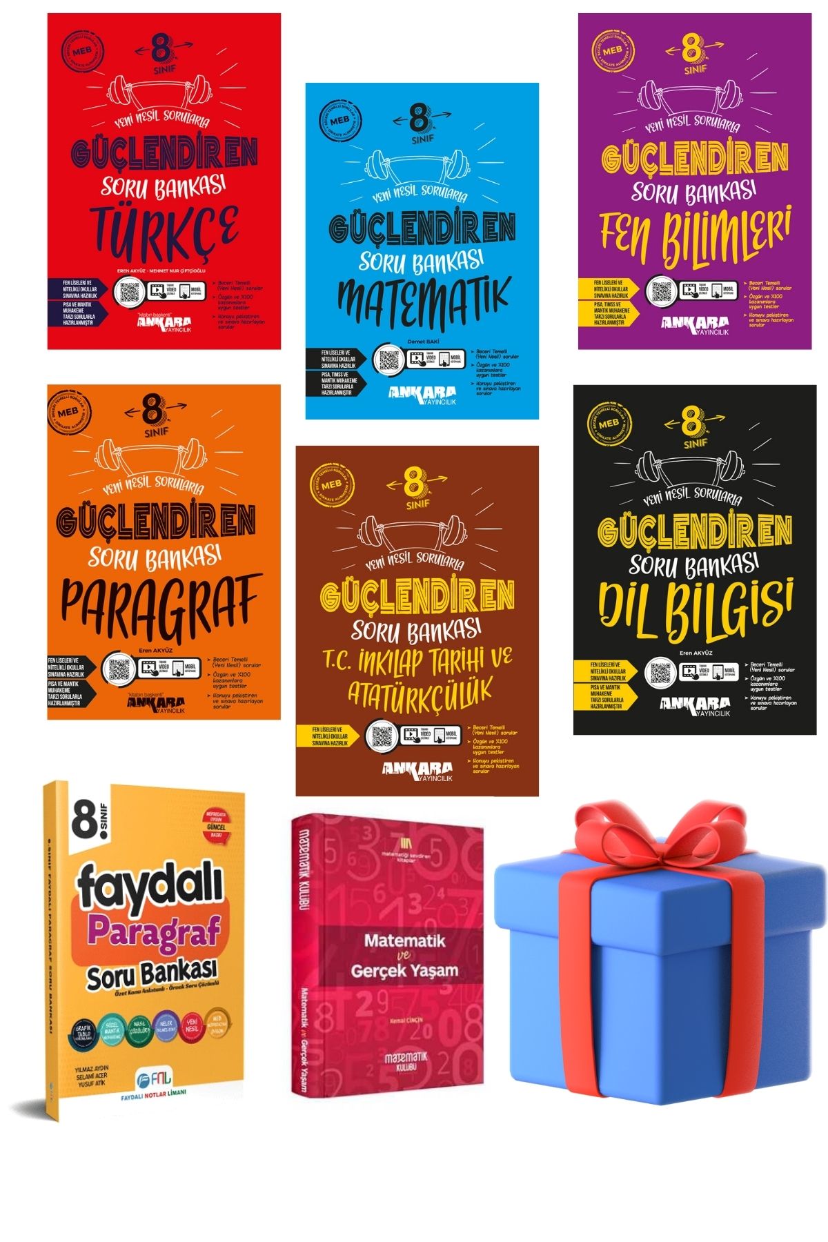 Ankara Yayıncılık 8.sınıf güçlendiren soru bankası seti 8 kitap 2025 güncel baskı Ankara Yayıncılık 8.sınıf güçlendiren soru bankası seti 8 kitap 2025 güncel baskı