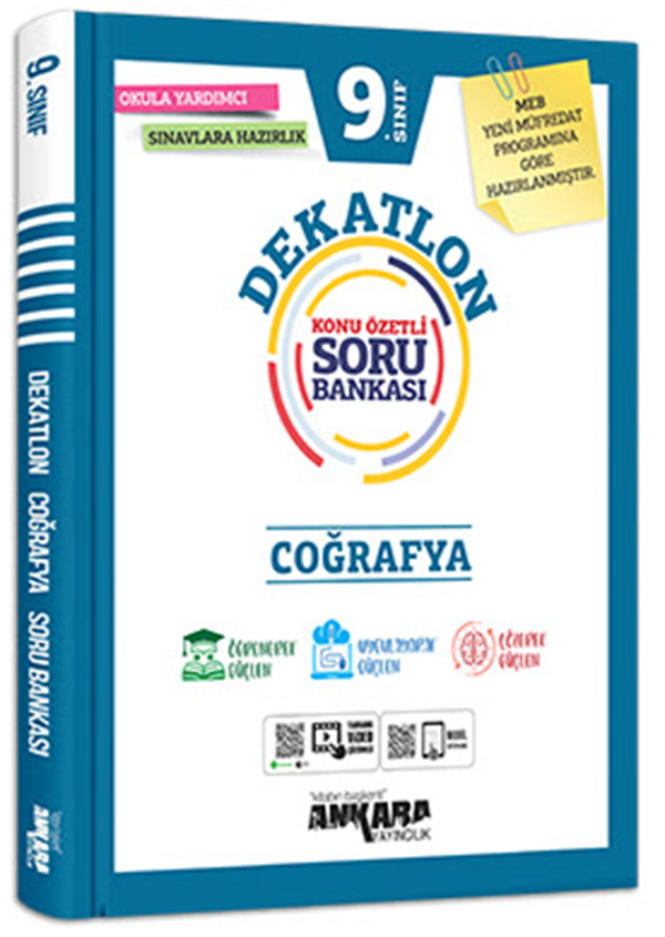 Ankara Yayıncılık 9.Sınıf Coğrafya Dekatlon Soru Bankası