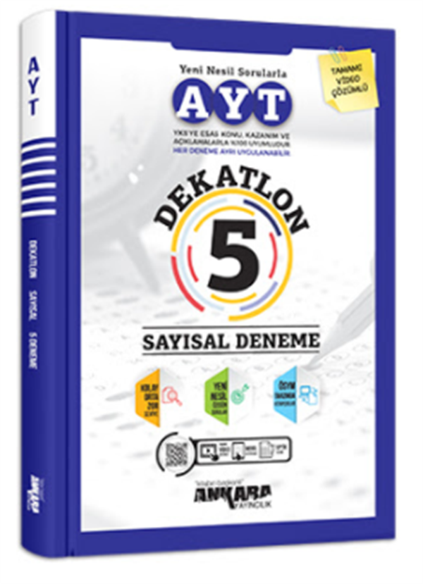 Ankara Yayıncılık AYT Dekatlon 5 Sayısal Deneme